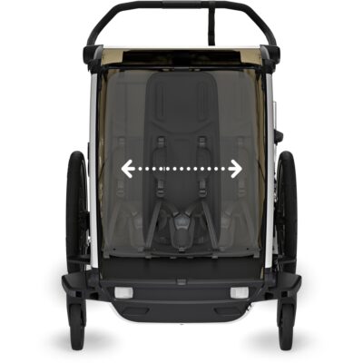 thule chariot cross 2 double bike trailer 2 kids faded khaki 10 1849546.jpg